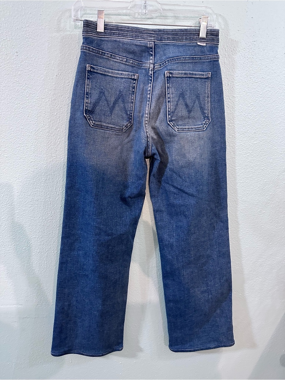 MOTHER High Rise Paperbag Waist Wide Leg Jeans Size 27 - Picture 2 of 10